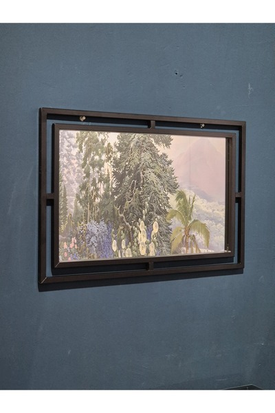 Home ALİN HOME DECORATİON Metal Duvar Aynası - Mat Siyah Renk (Sadece Ayna)