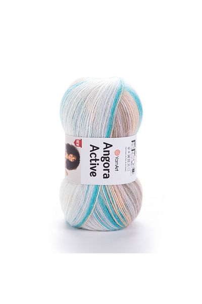 Yarnart ANGORA ACTIVE NEW - ΜΠΡΟΝΤΙ ΠΛΕΚΤΟ ΧΕΡΙ ΣΧΟΙΝΙ EBRULİ-852