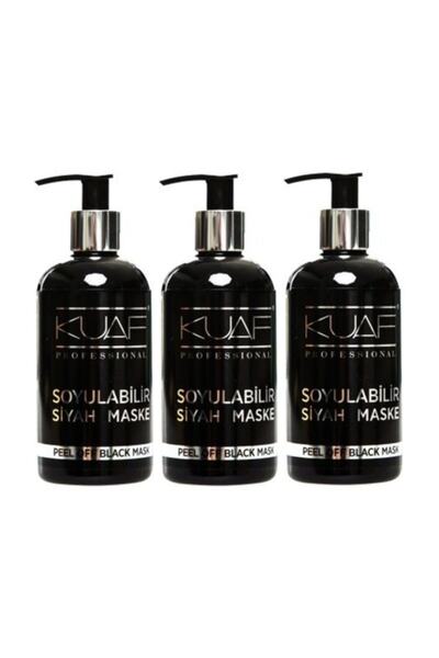 Kuaf Soyulabilir Siyah Cilt Maskesi Pompalı 250 ml X 3 Adet