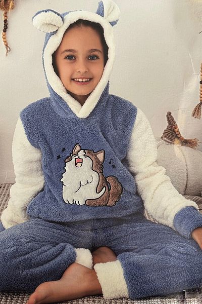 enmodaiçgiyim Set de pijamale Polar pentru copii