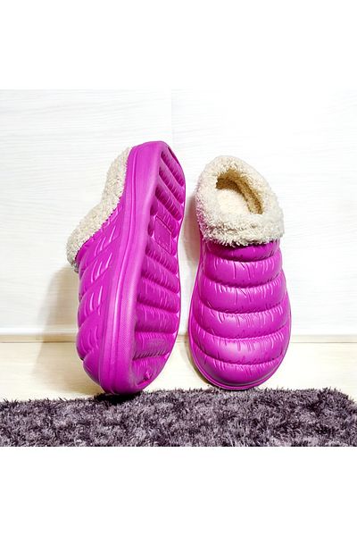 AkınalBella 36-41 Number Range Furry Inside Closed Front Eva Winter House Παντόφλες δρόμου και εργασίας