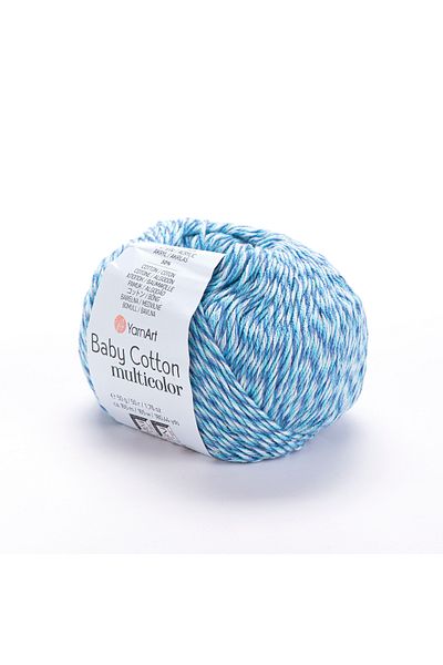 Yarnart Baby Cotton Multicolor - Μαρμάρινο Χειροποίητο Πλεκτό Σχοινί Ebruli-5201