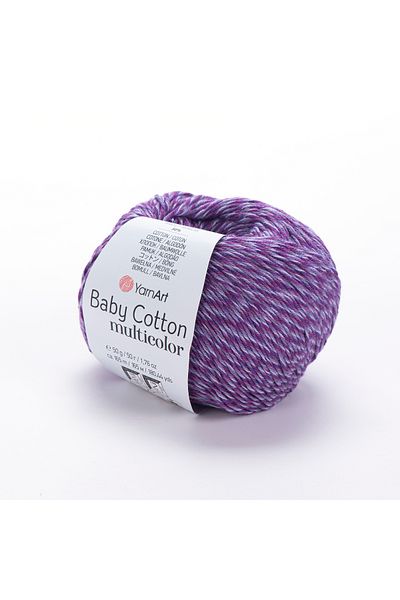 Yarnart Baby Cotton Πολύχρωμο Μαρμάρινο Χειροποίητο Πλεκτό Σχοινί Ebruli 5218
