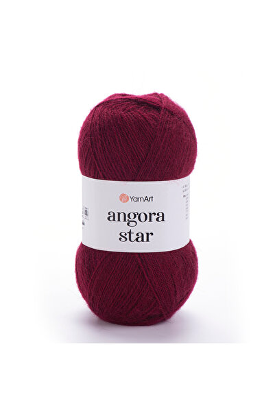 Yarnart Angora Star - Ручна пряжа Вишневий колір-577