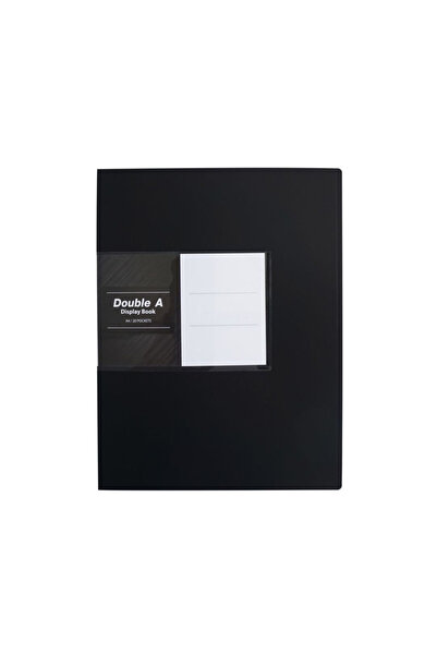 DOUBLE A Pocket File A4/20 Pockets Black Color|Suitable for School and Office Purpose