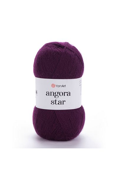 Yarnart Angora Star - Πλεκτό Χέρι Νήμα Plum-10094
