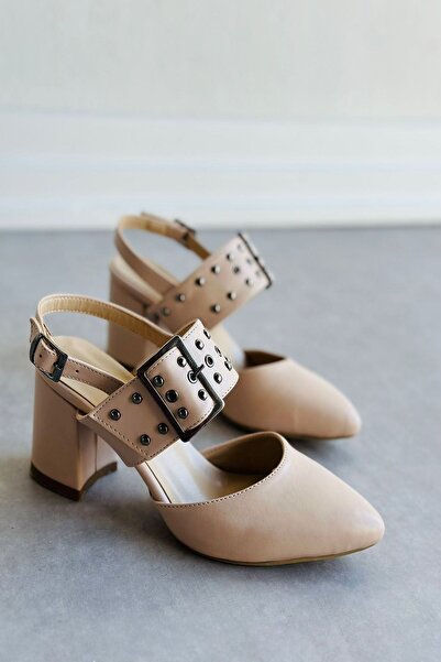 Mida Shoes Y120 Skin Leather Heeled Shoes