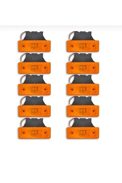 KAPOTO Oto (10 ADET) Side Marker Led Lamba Sarı 12v-24v