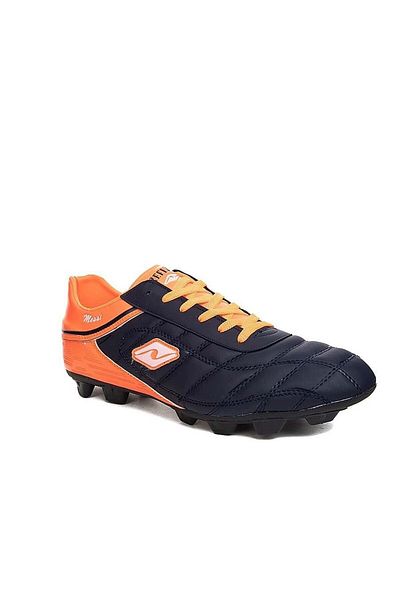 Lion Men's Large Size Football Boots in Navy Orange