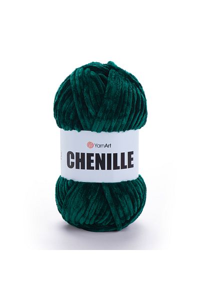 Yarnart Chenille - Πλεκτό Χέρι Σχοινί Emerald Green-574