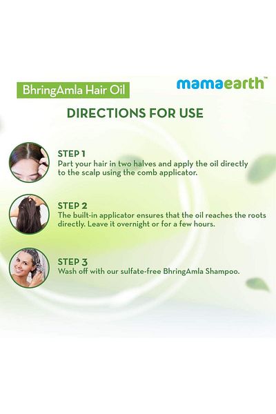 Mamaearth زيت الشعر برينج أملا من ماما إيرث، 250 مل