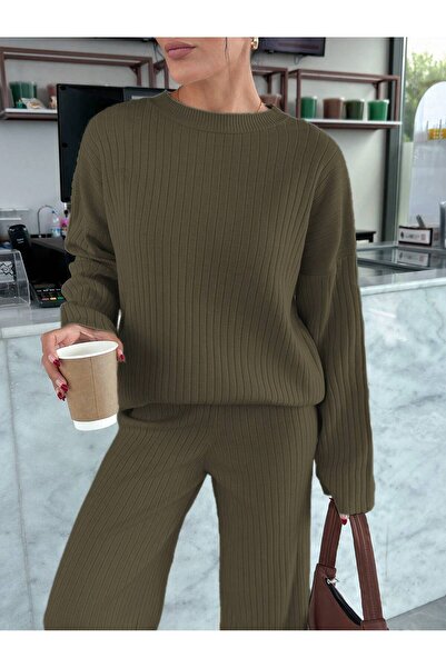 Basko fashion KHAKI KÖTÉSŰ, FÉKÖRÖS FELÜLETŰ SZETT