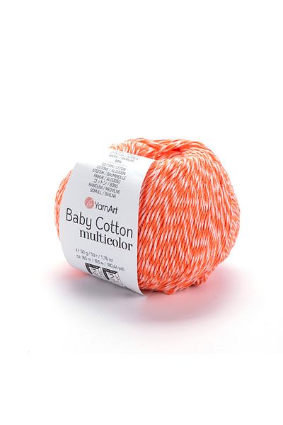 Yarnart Baby Cotton Multicolor - Μαρμάρινο Χειροποίητο Πλεκτό Σχοινί Ebruli-5216