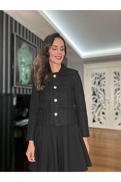 Atelier Derin Черно туидово яке