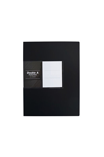 DOUBLE A ملف جيب A4/40 جيب باللون الأسود | مناسب للاستخدام المدرسي والمكتبي