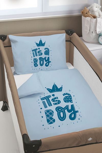 Homamia 75X120 Park Bed and Crib Duvet Cover Set - Custom Printed, Without Crossbeds
