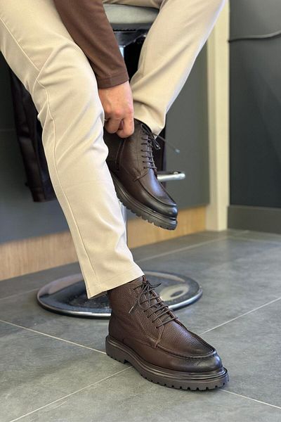 Serhat Özköroğlu Lfr-P8024 Flother Roller Coffee Color Boots