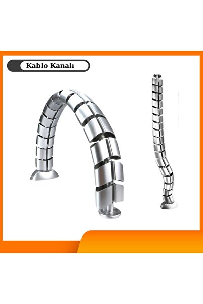 Ofisfix Beyaz Masa Altı Kablo Kanalı | Omurga Kablo Kanalı | Kablo Düzenleyici