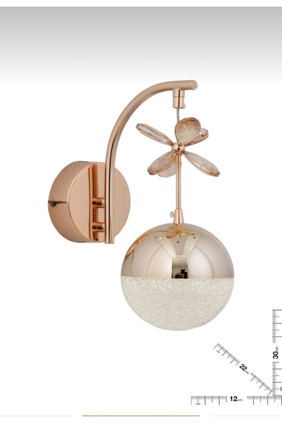 Bohem Aydınlatma Kelebek 3 Renk Ledli GOLD Led Aplik