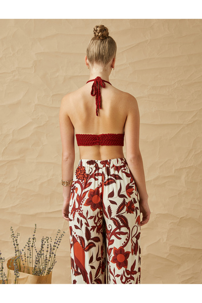 Koton Üçgen Büstiyer Kroşe Örgü