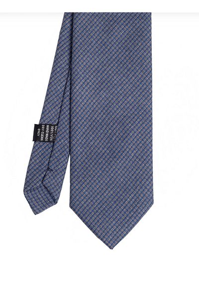 CROATE Blue Soft Cotton Fabric Tie