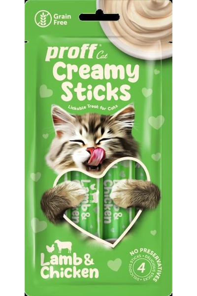 Proff Cat Creamy Sticks Kuzulu Ve Tavuklu Kedi Ödülü 4*15 Gr.