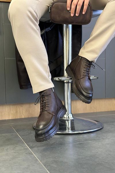 Serhat Özköroğlu Lfr-P8024 Flother Roller Coffee Color Boots