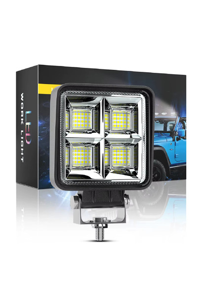 ASTRA LED Off Road Geniş Açı 4 Inç 64 Led Iş Makinesi Kamyon Traktör Projektör Çalışma Sis Lambası 2 Adet