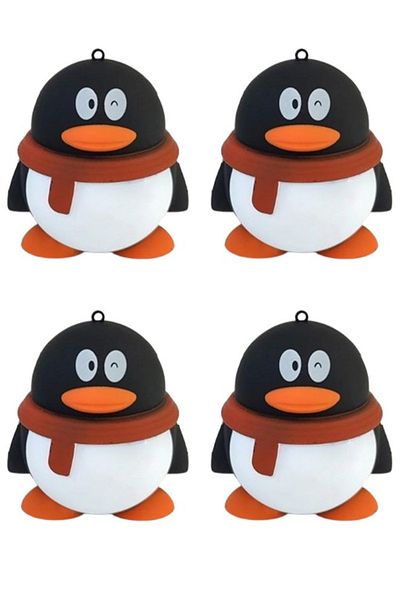 Taimi مجموعة من 4 منافذ USB عالية السرعة من Penguin 2.0 H.Q