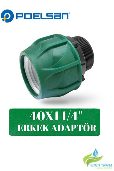POELSAN Cable Male Adapter Pipe Apparatus 40X1 1/4