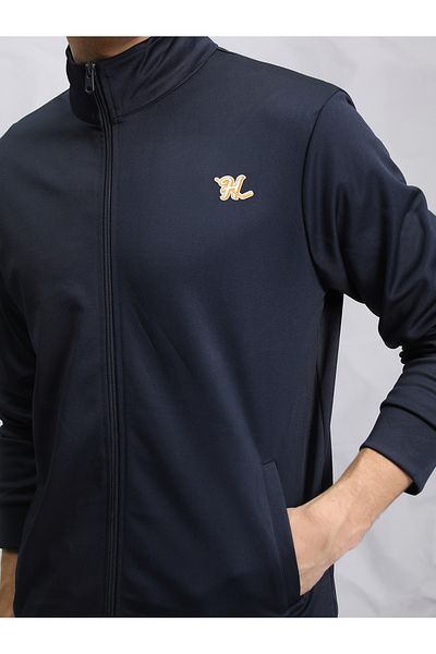 Highlander By Styli Logo Detail High Neck Zip Up Jacket