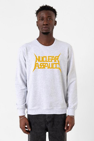 Tshirthane Ανδρικό φούτερ Nuclear Assault Lettern Karmelange 2ip