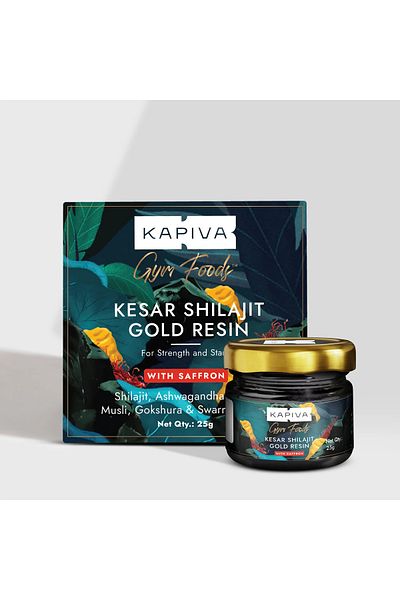 KAPİVA Kapiva Gym Foods Kesar Shilajit Gold Resin 25g