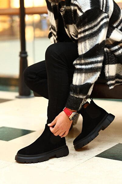 Serhat Özköroğlu -syh Süet Erkek Bot Siyah