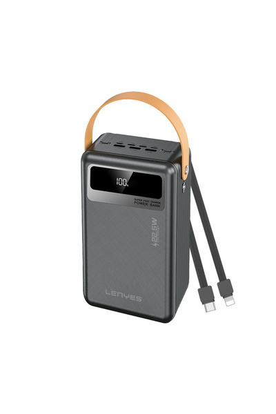 Lenyes PX892D LED Göstergeli Taşınabilir Askılı ve Led Işıklı Powerbank 22.5W...
