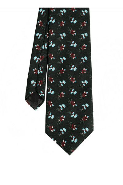 CROATE Green Soft Cotton Fabric Tie