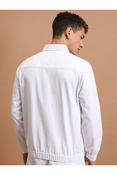 Highlander By Styli Collared Zip Up Regular Fit Jacket