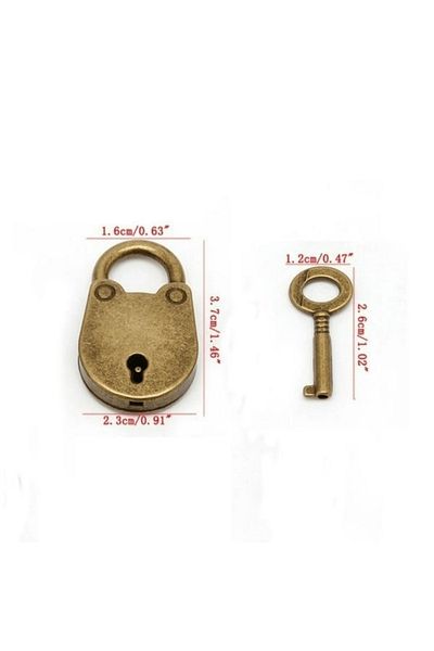 Choice Gold Unlock The Charm Of The Past With This Mini Old Vintage Metal Lock And Key Padlock