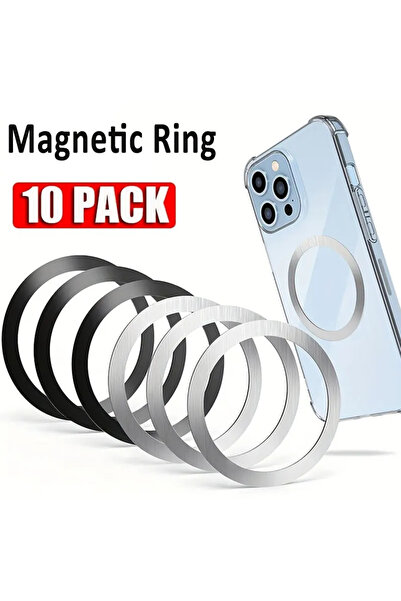 Choice 10Pcs for Magsafe Magnetic Plate Ring Universal Stickers Support Wireless Charger Metal Plate She...