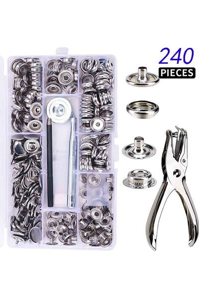 Choice 60sets 270/240pieces Stainless Steel Marine Grade Canvas And Upholstery Boat Cover Snap Button Faste
