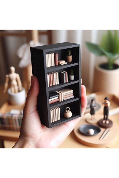 MDİZMİR Minyatür Obje Minyatür Kitaplık Tv Ünitesi için Dekoratif Objeler Hed...