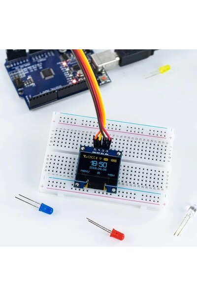 choice2 blue yellow 0.96" Inch OLED Display Screen Module I2C IIC 128x64 SS - D - 1306 3.3V-5V Blue/blue Yel