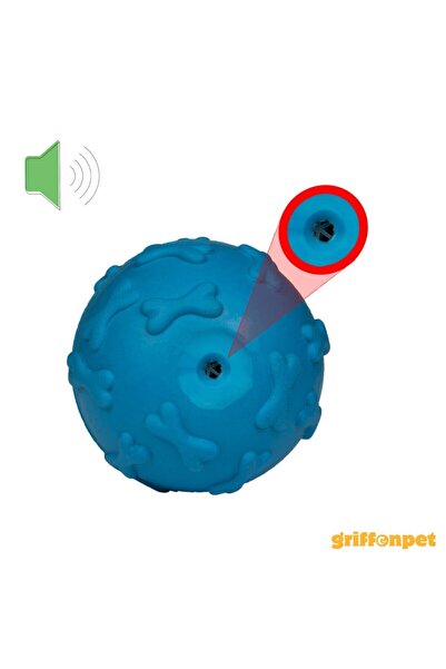 Griffonpet Küçük Köpekler İçin Dayanıklı Sesli Oyuncak – 7 cm (Mavi)
