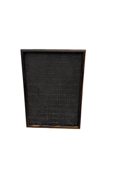 STAND MARKET Ahşap Ayakta Durabilen Yüzük, Pirsing ve Küpe Standı - 24x17 cm (70 Adet Kapasite)