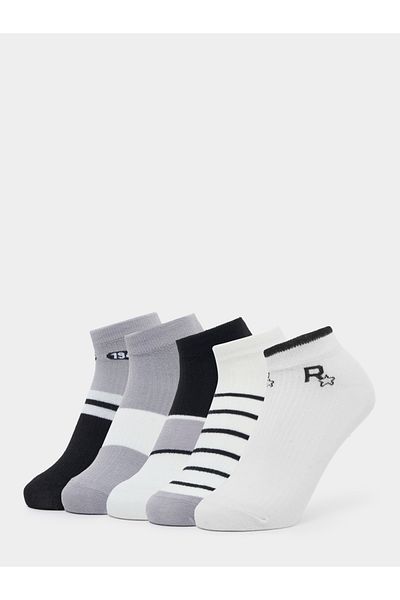 Styli Set of 5 - Contrast Detail Ankle Socks