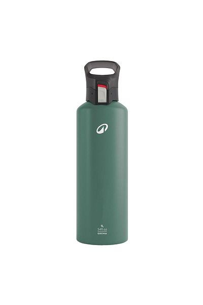 Decathlon Green 1 L Quechua Outdoor Aluminum Flask
