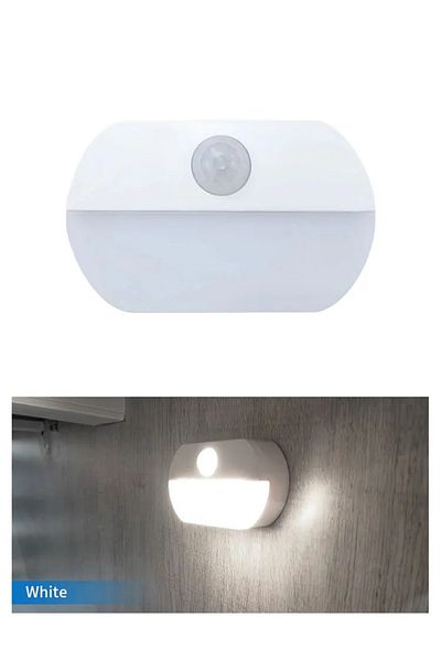 GGBEE White Aaa Battery 1 Pc 1/2/4pcs Led Night Light With Motion Sensor Pir Aaa Battery Or Rechargeable C