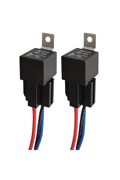 Choice 1pcs JD1912 Car Relay Harness 12V 40A 4 Pin SPST Harness Sockets Color-labeled Wires for Automoti...