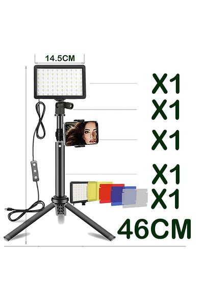 Choice With Holder Led Photography Video Light Panel Lighting Photo Studio Lamp Kit For Shoot Live Streamin