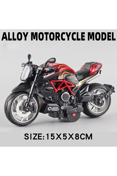 Choice Red Pocket Toy Alloy Motorcycle Model Miniature Diecast Racing Off-road Motorcycle Simulation Car To